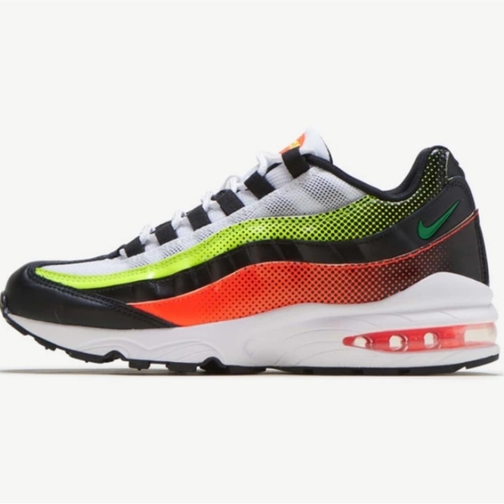 Nike Air Max Running Shoe - White/Neon Green/Orange